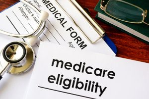 paperwork with title medicare eligibility.